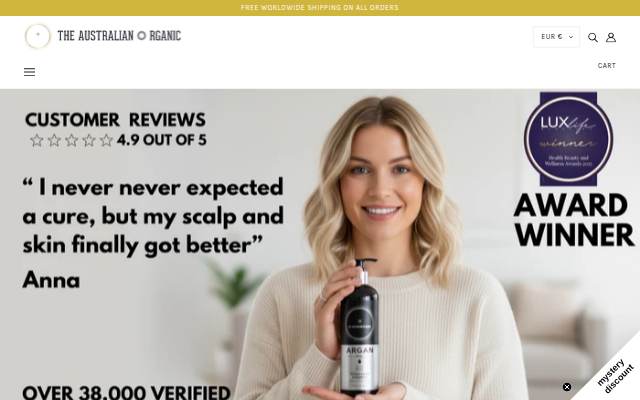The Australian Organic storefront