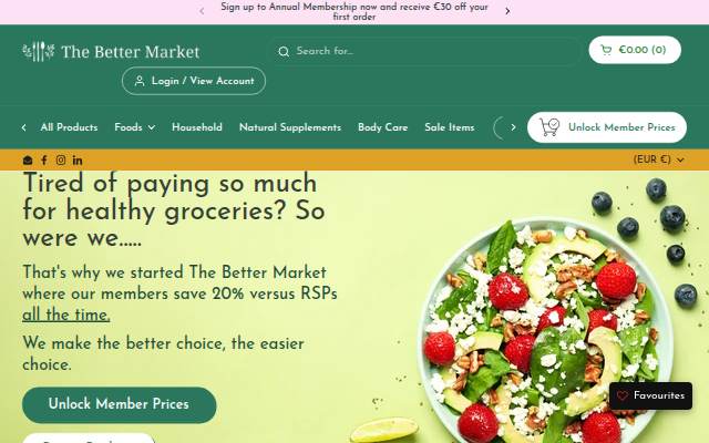 The Better Market storefront