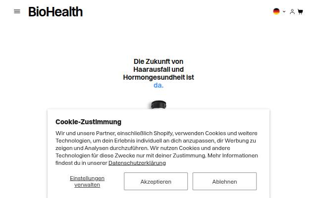 The BioHealth Company storefront