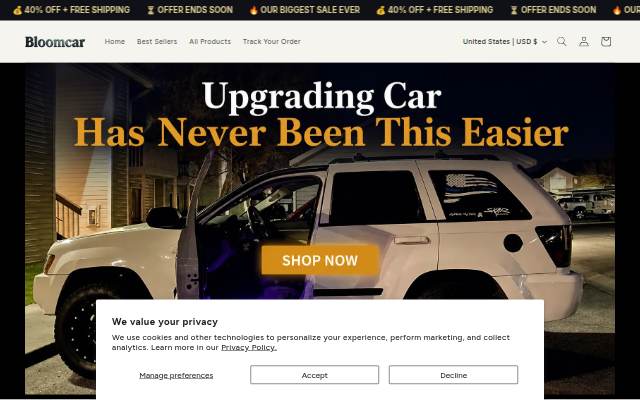 TheBloomCar™ storefront