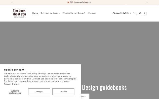 The Book About You storefront