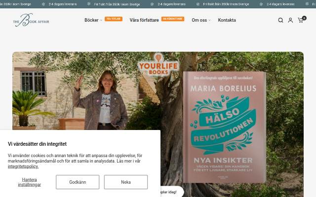Startseite von The Book Affair