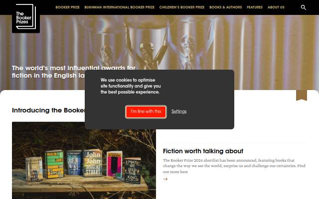 Montra da The Booker Prizes