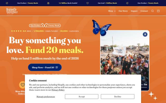 The Butterfly Effect storefront