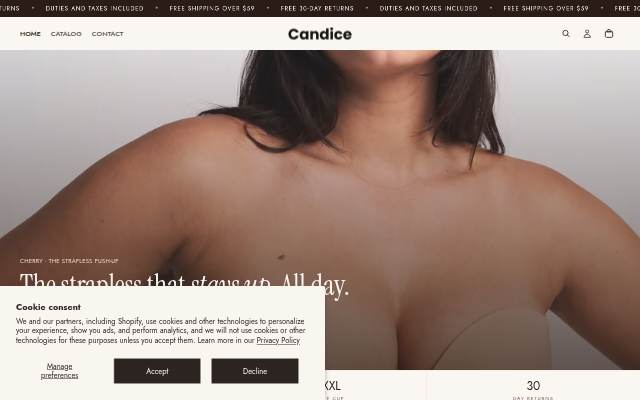 Candice storefront