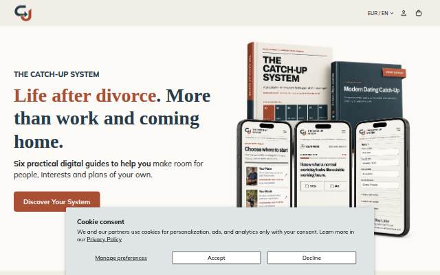 Vitrine de The Catch-Up System