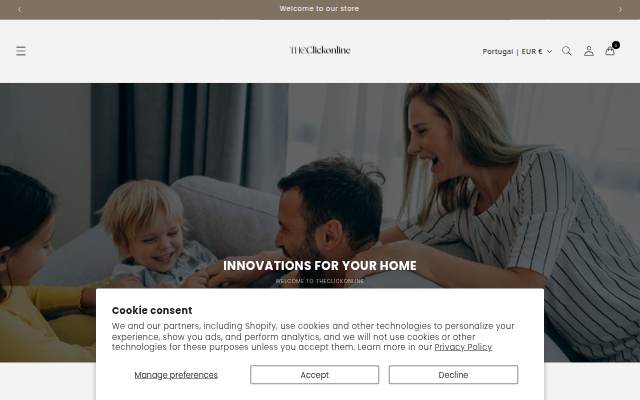 Theclickonline.com storefront