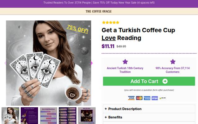 Startseite von Coffee Cup Oracle