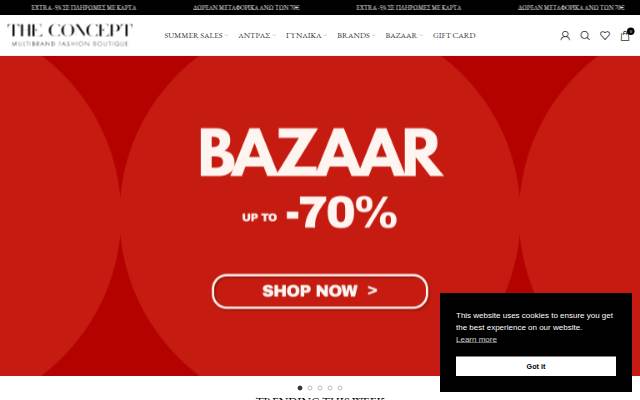 Startseite von THE CONCEPT BOUTIQUE -