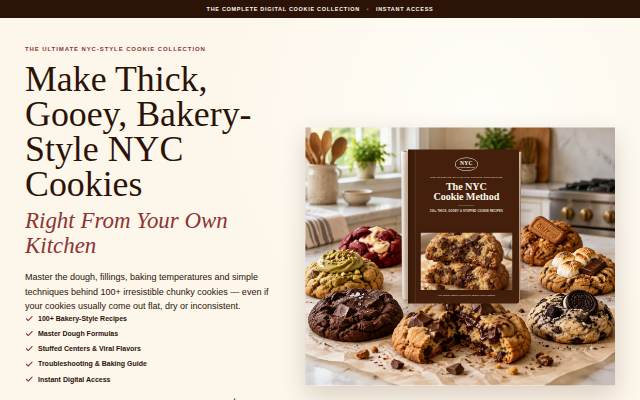 Startseite von The NYC Cookie Method™
