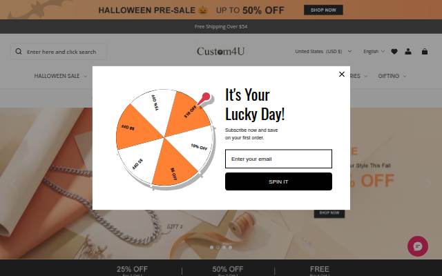 Custom4U storefront