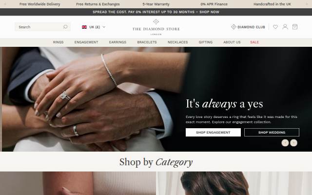 Escaparate de The Diamond Store