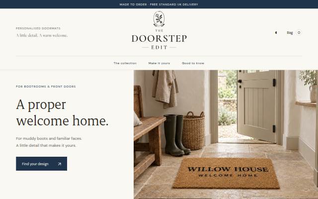 Startseite von Personalised Coir Doormats UK