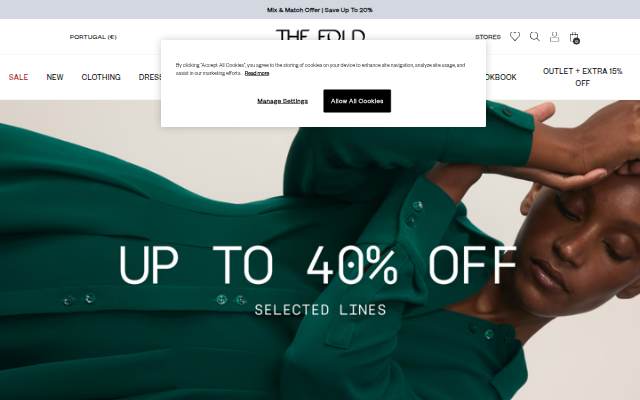 The Fold London:  Modern, Luxury Womenswear storefront
