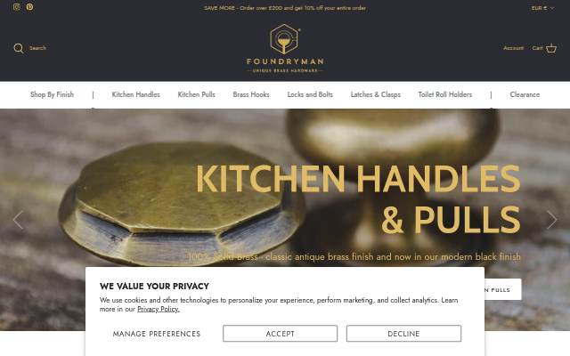 The Foundryman storefront