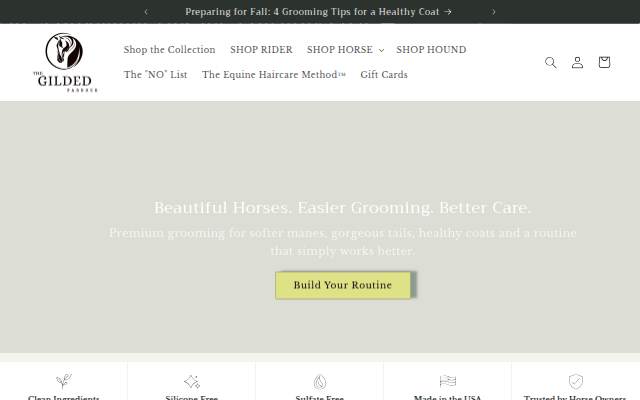The Gilded Paddock storefront