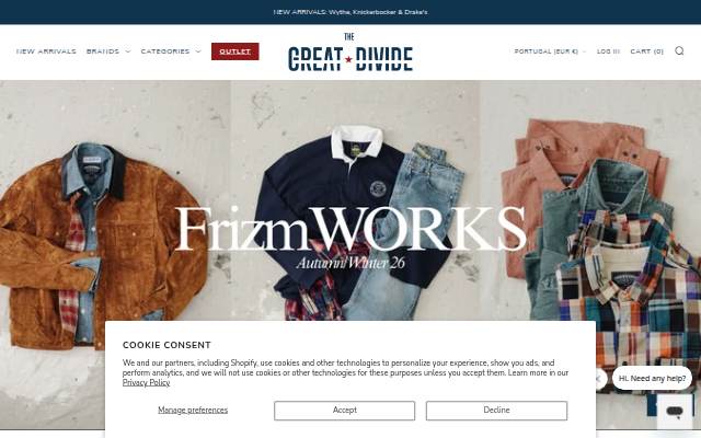 The Great Divide storefront