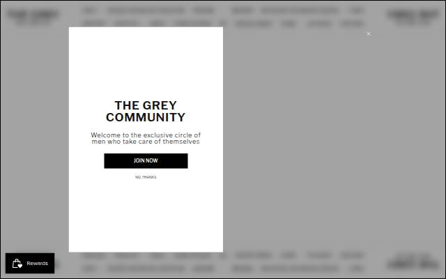 Startseite von The Grey Men's Skincare