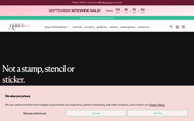 TheGuideliner™ storefront
