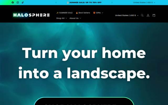 HALOSPHERE storefront