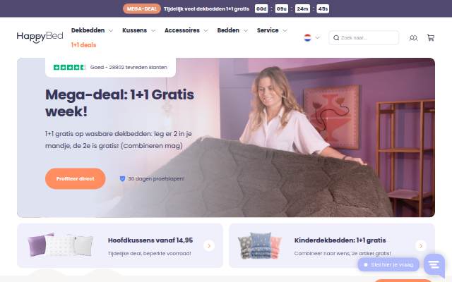 HappyBed storefront