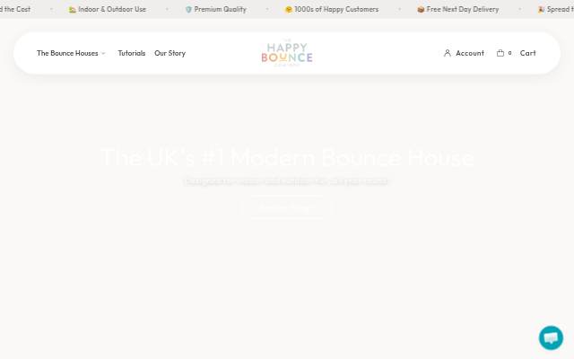 The Happy Bounce Company storefront