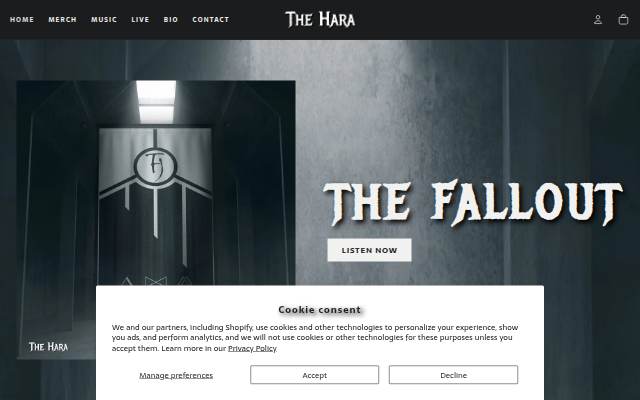 Startseite von THE HARA