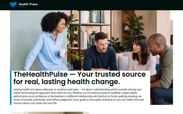 Startseite von The Health Pulse