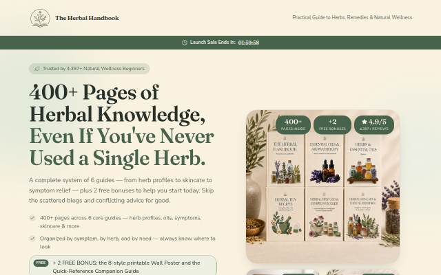 Montra da The Herbal Handbook — Herbs, Remedies &amp; Natural Wellness