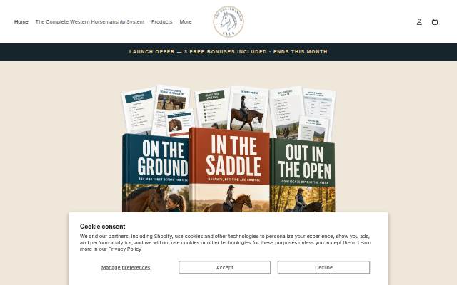 The Horsemanship Club storefront