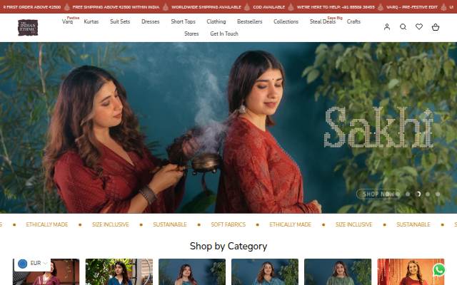 THE INDIAN ETHNIC CO. storefront
