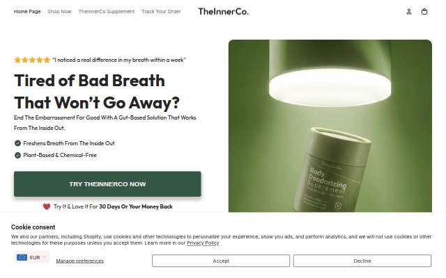 TheInnerCo storefront
