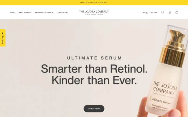 The Jojoba Company UK storefront