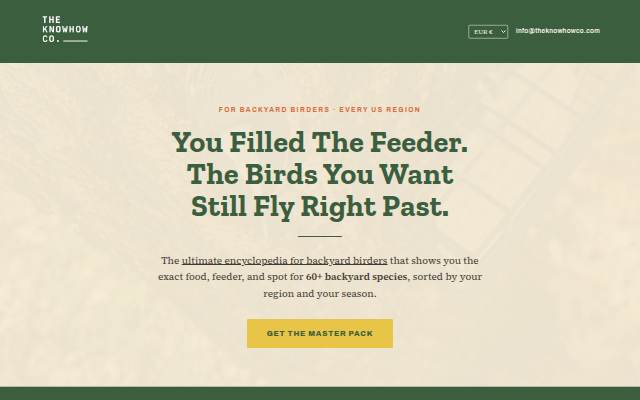 Backyard Bird Master Pack — The Knowhow Co. storefront