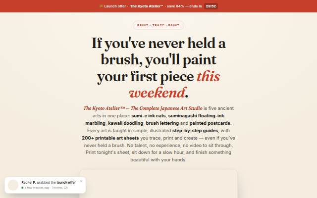The Kyoto Atelier — The Complete Japanese Art Studio storefront
