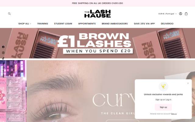The Lash Hause storefront