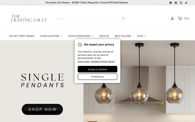 Montra da The Lighting Vault