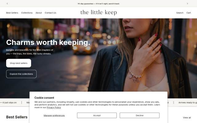 The Little Keep storefront