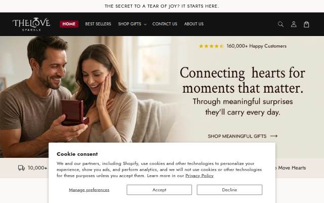 The Love Sparkle storefront