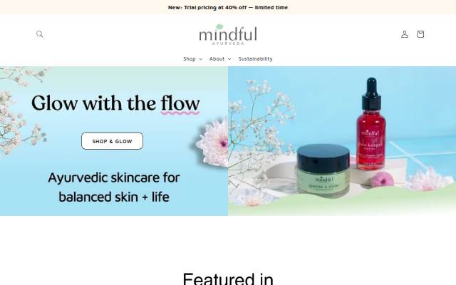 Mindful Ayurveda storefront