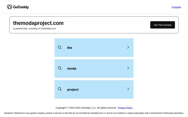 Project Moda storefront