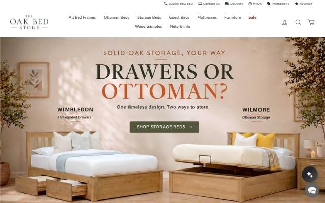Montra da The Oak Bed Store
