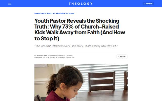 Montra da Youth Pastor Reveals Why 73% of Church