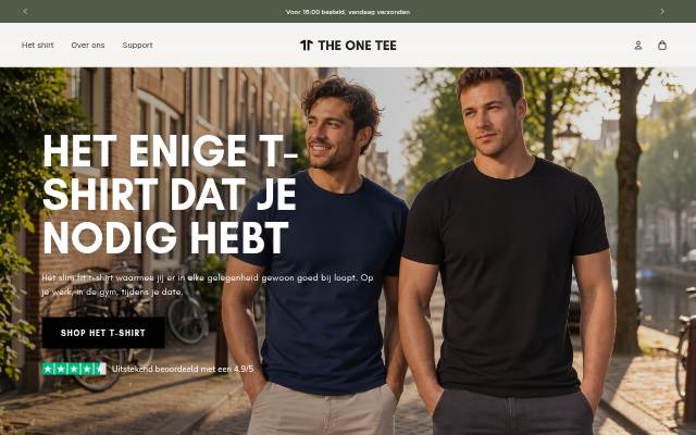 The One Tee storefront