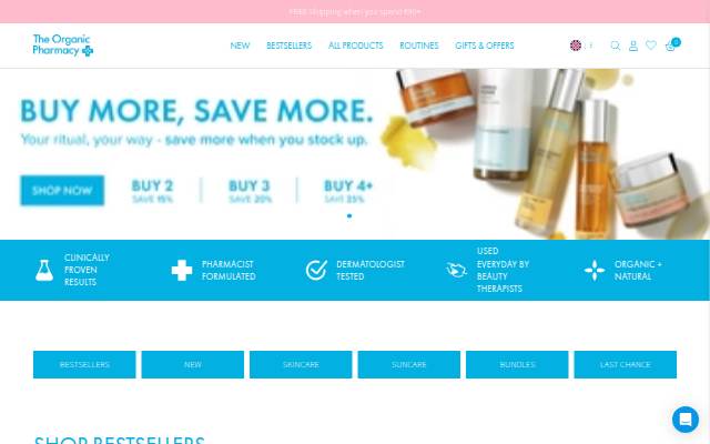 The OrganicPharmacy storefront