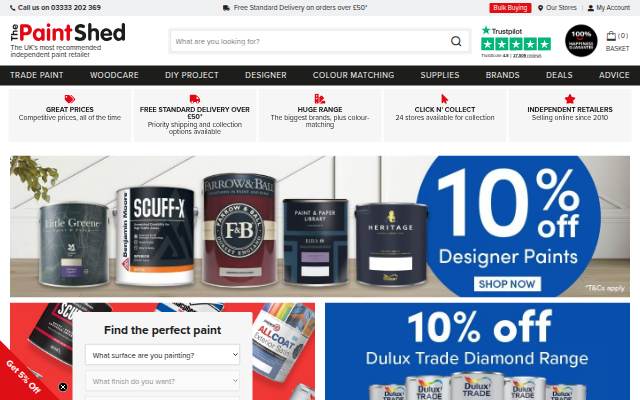Buy Trade Paint, Tools & Decorating Accessories Online storefront