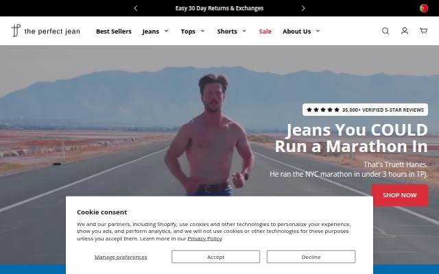 The Perfect Jean storefront