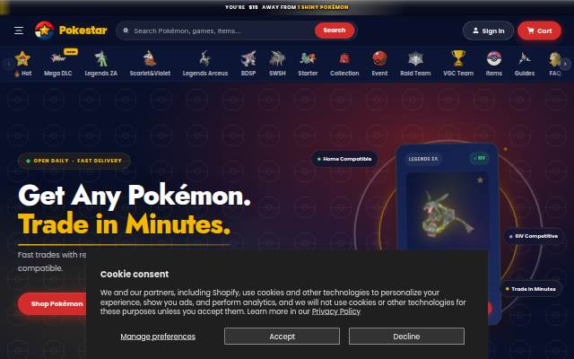 Startseite von ThePokestar
