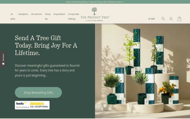 The Present Tree storefront