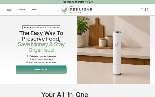 The Preserve Collective storefront